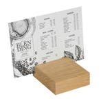 BLOC Cardd - Menukaarthouder Eikenhout 105x120x35 mm, Verzenden, Nieuw in verpakking