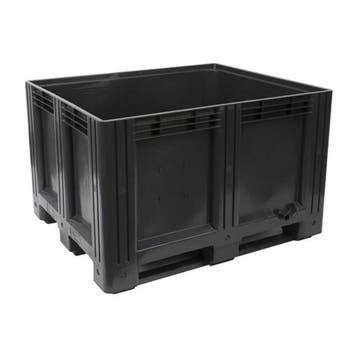 Palletbox kunststof 120x100x76cm gesloten 3-sledes nieuw, Doe-het-zelf en Bouw, Ophalen of Verzenden, Nieuw