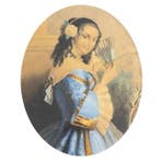 Franse school (XIX) - Ritratto di una giovane donna con, Antiquités & Art