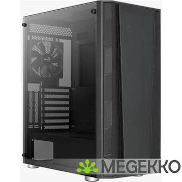 Aerocool Prism-G-BK-v1 Midi Tower Zwart, Verzenden, Nieuw