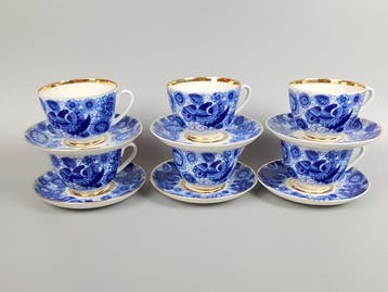Lomonosov Imperial Porcelain Factory - Theeservies (12) -