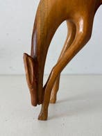 Statue, Hert - 19 cm - Bois