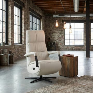 Leren relaxfauteuil met hartbalans Core, Huis en Inrichting, Bohemian, Industrieel, Modern, Scandinavisch, Nieuw, Ophalen of Verzenden