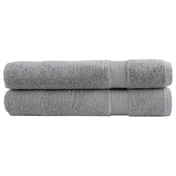 vidaXL Saunadoeken SOLUND 2 st 600 g/m² 80x200 cm grijs, Verzenden, Nieuw