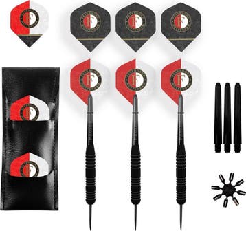 Feijenoord Brass Darts Giftset 23 gram (Dartpijlen), Ophalen of Verzenden, Pijlen