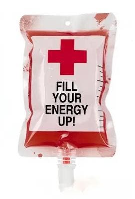 Creepy Bloed Drinkzakken, Kleding | Heren, Carnavalskleding en Feestkleding, Nieuw, Verzenden