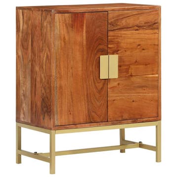 vidaXL Dressoir 60x35x75 cm massief acaciahout, Verzenden, Nieuw