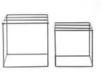 Kubus Metaal display set 2 stuks grootste 18x18 cm, Huis en Inrichting, Nieuw
