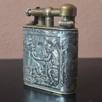Zonder minimumprijs - Aansteker - Messing, Zilver, Verzamelen, Nieuw