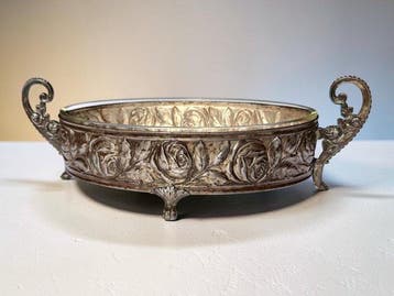 Jardinière - Verzilverd - Art Nouveau, Antiek en Kunst