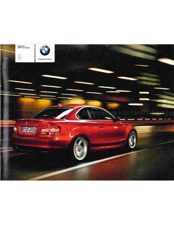 2008 BMW 1 SERIE COUPÉ BROCHURE DUITS, Ophalen of Verzenden