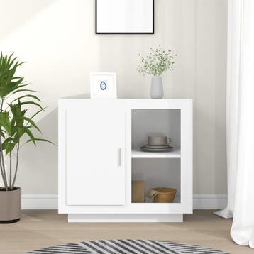 vidaXL Dressoir 80x40x75 cm wit, Verzenden, Nieuw