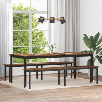 vidaXL Bank Oudhout 200 x 35 x 45 cm Bewerkt hout, Verzenden