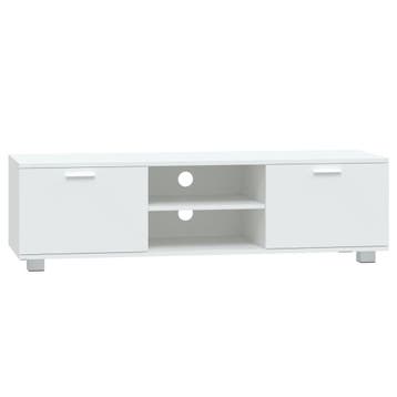 Tv-meubel Wit 140cm | Retour deal | 67% korting, Gebruikt, 100 tot 150 cm, Verzenden, Minder dan 100 cm