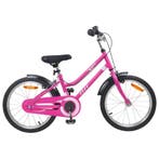 vidaXL Kinderfiets 18 Inch voor 5-7 jaar oud Roze Zwart, Fietsen en Brommers, Verzenden, Nieuw
