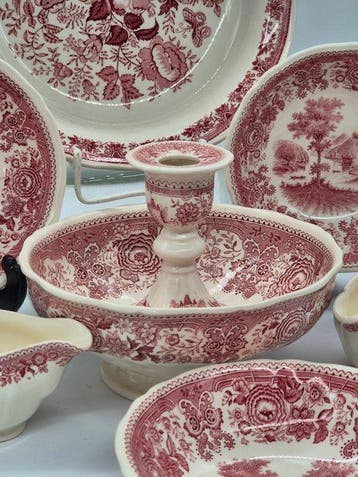 Eetservies (8) - Villeroy & Boch Mettlach – Servier-Set –