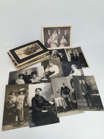 Duitsland - Belle Époque Victoriaanse XIX XX Foto Portret, Gelopen