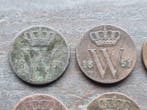 Nederland. Willem III. Halve centen 1850/1877 18 stuks