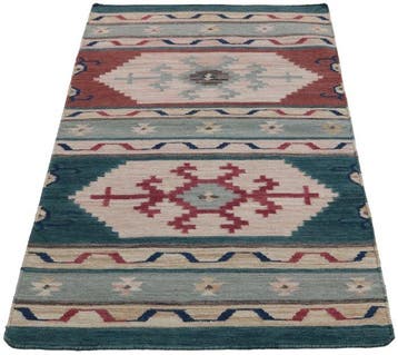 Kelim - Tapis - 160 cm - 90 cm - Couleurs naturelles