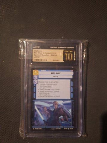 Topps - 3 Card - Star Wars Gesigneerde kaart, Foil, Parallel, Collections