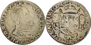 1/5 Écu Philippe 1572 Nederland-flandern Philipp Ii von S.., Verzenden, België