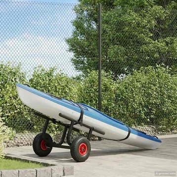 vidaXL Kajaktrolley 90 kg aluminium, Watersport en Boten, Verzenden, Nieuw