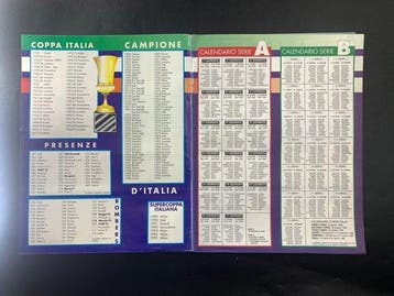 1995/96 Panini Original Complete Sticker Album Calcio Flash, Nieuw