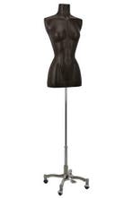 *TIP*  Torso vrouw glasvezel 3/4 model op poot zwart BC956-, Ophalen of Verzenden