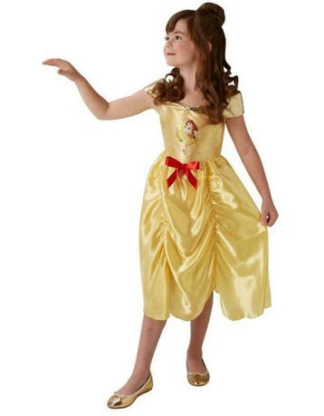 Gele disney Belle prinsessen jurk voor meisjes, Ophalen of Verzenden