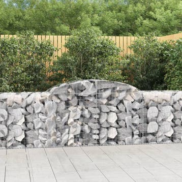 vidaXL Schanskorven 8 st gewelfd 300x50x80/100 cm, Verzenden, Nieuw