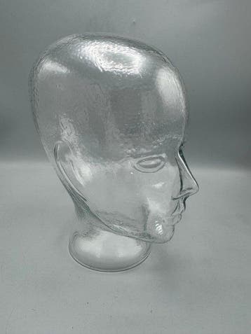 Hoofd - Glazen mannequin hoofd - Glas