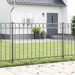 vidaXL Heckelement ASSEN Grijs 170 x 130 cm Staal, Tuin en Terras, Verzenden, Nieuw