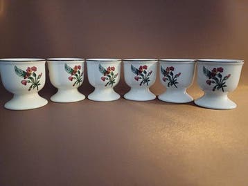 Villeroy & Boch - Coquetier (6) - Porcelaine, Antiquités & Art