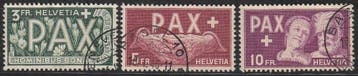 Zwitserland 1945 - Complete PAX serie - SBK 262-274, Gestempeld