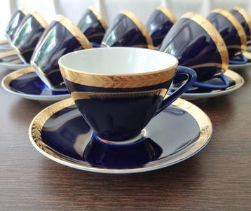 Lomonosov Imperial Porcelain Factory - Koffieservies (20) -