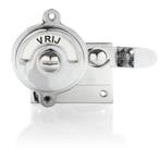 WC slot hendel vrij-bezet glanzend nikkel - retro WC slui..., Ophalen of Verzenden, Slot