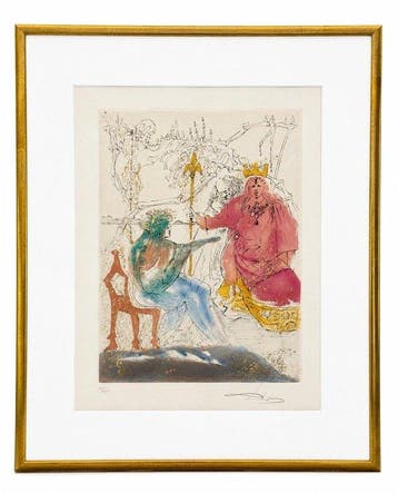 Salvador Dali (1904-1989) - Ophélia, le roi Claudius et