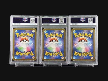 Pokémon - 3 Graded card - Pikachu 120 / 197 / 291 Carte