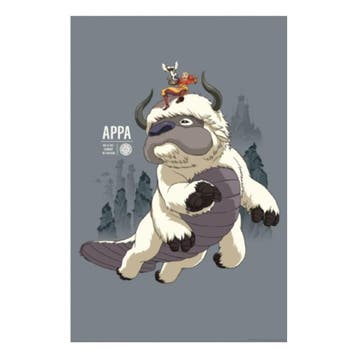 Avatar The Last Airbender Art Print Appa & Aang Limited Edit, Ophalen of Verzenden