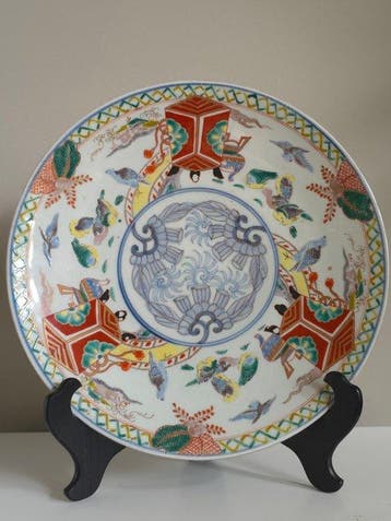 Grote Japanse Imari (Arita) sierschotel - Late Edo- / Vroege