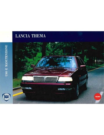 1992 LANCIA THEMA INSTRUCTIEBOEKJE ITALIAANS, Ophalen of Verzenden