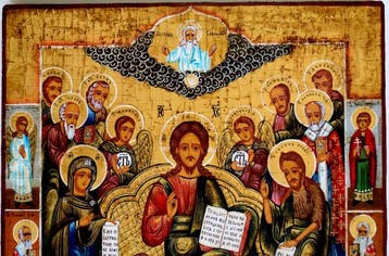 Icoon - Russisch-orthodoxe icoon Christ the Pantocrator,