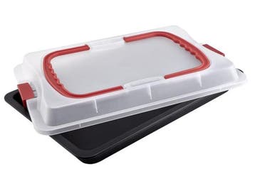 Veiling - Dr. Oetker 3-in-1 bakplaat met deksel, Gebruikt