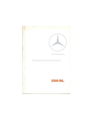 1967 MERCEDES BENZ 250 SL BROCHURE NEDERLANDS, Nieuw