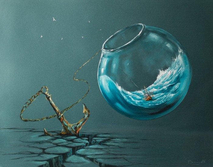 Adam Burczyc - STOP / PRZYSTANEK 2026, Antiquités & Art, Art | Peinture | Moderne