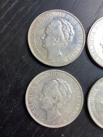 Nederland. Wilhelmina. 2 1/2 Gulden 1929-1943 (Zonder, Postzegels en Munten