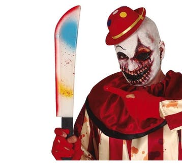 Halloween Machete Meerkleurig 54cm, Verzenden, Nieuw