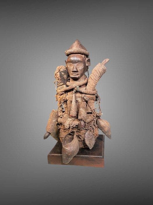Fetiche Songye (42 cm) - Voorouderfiguur - Songye - DR Congo, Antiquités & Art, Art | Art non-occidental