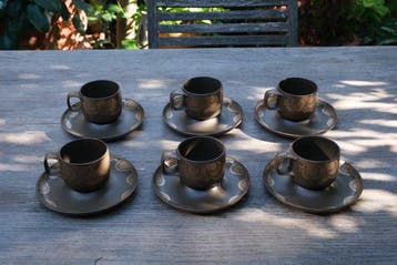 Rosenthal - Koffie- en theeservies (6) - Kaari of Sienna
