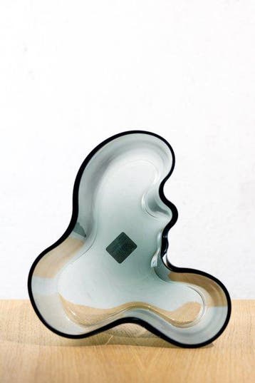 Iittala - Alvar Aalto - Vaas - Savoy 160mm - Donkergrijs -